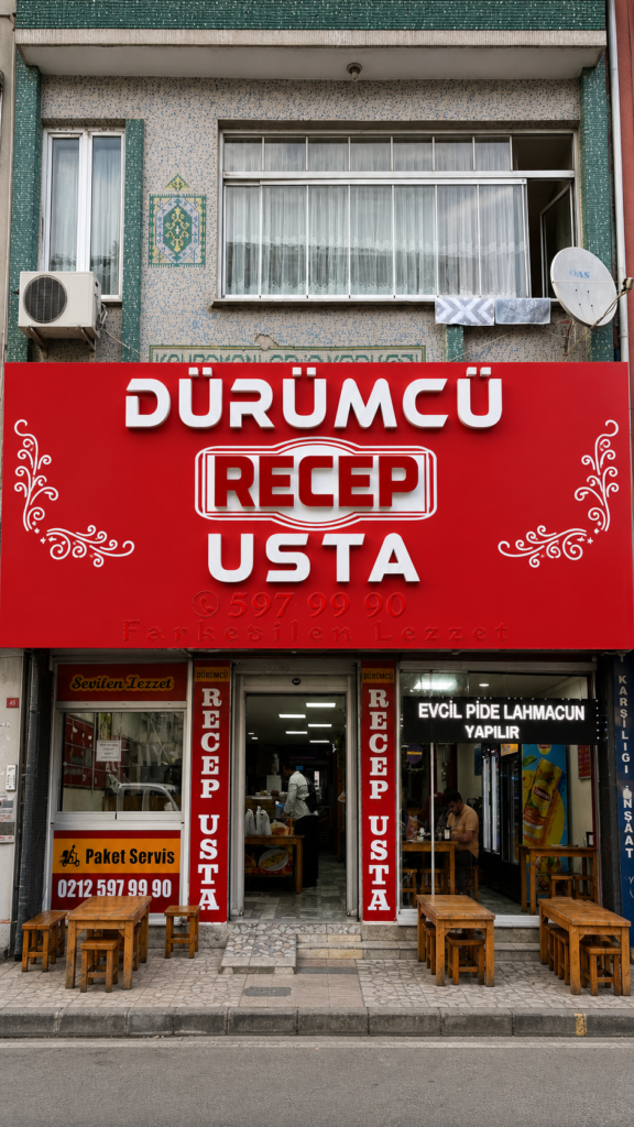 Dürümcü Recep Usta — ocak başı